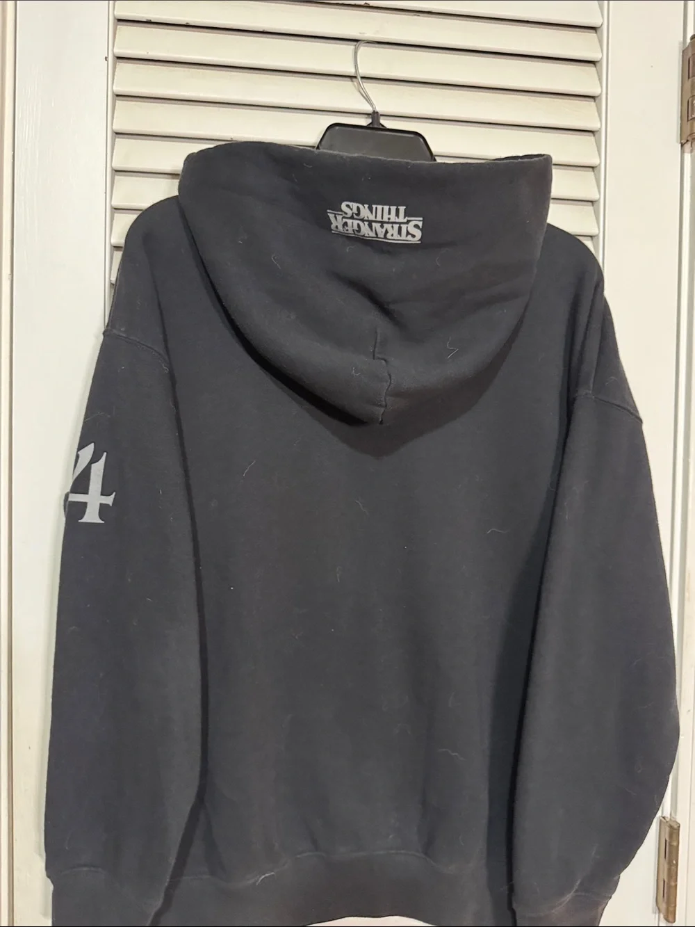 GAP Black 'the 80s' Graphic Hoodie with Stranger Things Logo. Limited Edition.